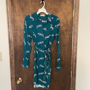 🦓 Modcloth Sugarhill Brighton Zebra Shirt Dress 🦓
